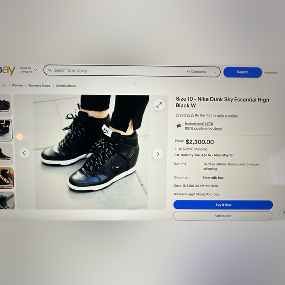 Nike Dunk Sky High - wedge sneakers - Picture 6 of 7